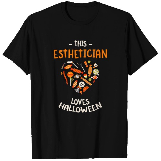 This Esthetician Loves Halloween Skin Therapist Scary T-Shirts