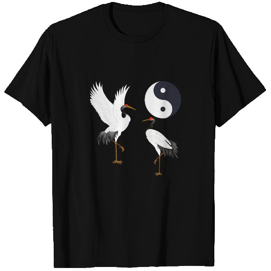 Tai Chi White Crane Yin Yang Qi Gong Chinese White Bird 1 T-Shirts