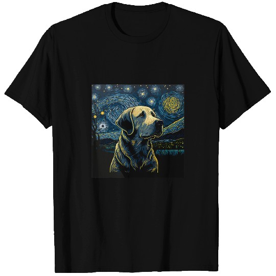 Labrador Lab Dog Starry Night Van Gogh Labrador Mom Dad 39 T-Shirts