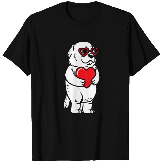 Valentines Day Pyrenean Mountain Dog Love Great Pyrenees T-Shirts