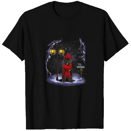 Portuguese Water Dog Santa Christmas Light Winter Pajama T-Shirts