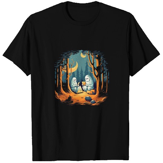 vintages ghosts Book Reading Camping Gothic Halloween Teachers T-Shirts