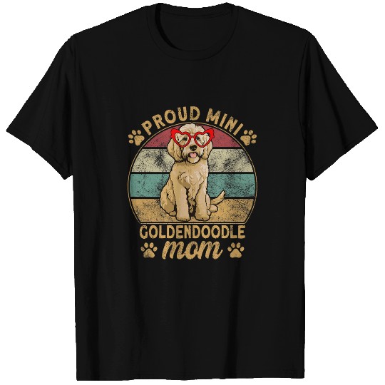 Mini Golden Doodle Puppy Mom Dog Mother Mini Goldendoodle T-Shirts