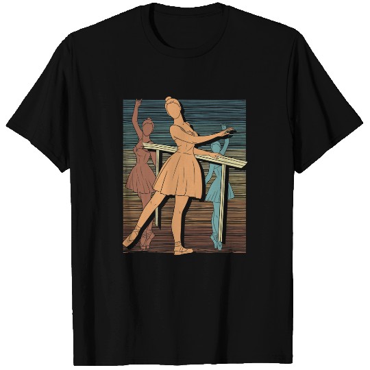 Retro En Pointe Ballet Dancing Ballerina Ballet 1 T-Shirts