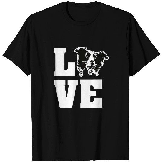 Love Is A Border Collie Dog Lovers T-Shirts