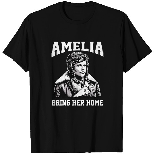Amelia Bring Amelia homes Missing Person Female Aviator 1 T-Shirts