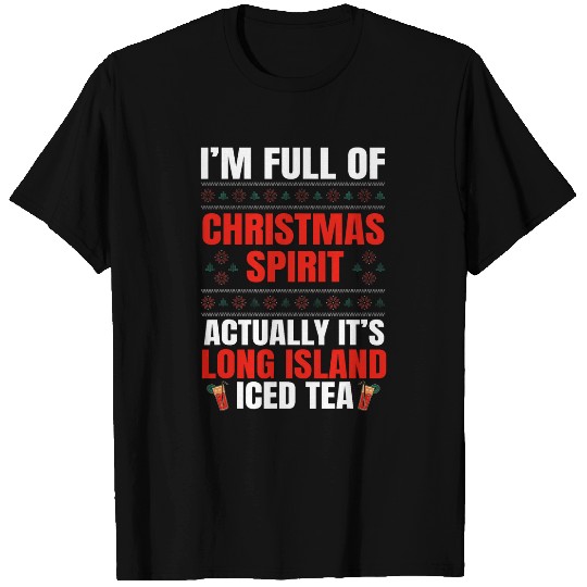 Long Island Iced Tea Cocktail Mixologist Bartender Christmas T-Shirts