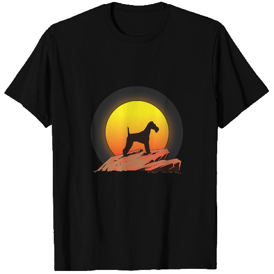 Wire Fox Terrier Dog Sunrise T-Shirts