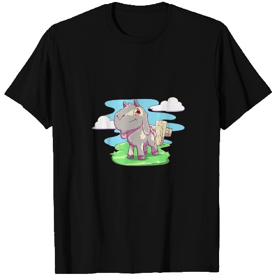Kawaii Goats Farm Animal Farmer Goats Lover Kids T-Shirts