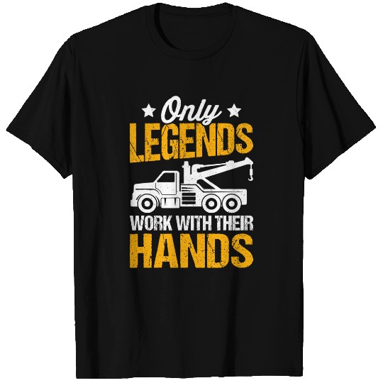 Towing Tow Truck Driver Wrecker Breakdown Recovery T-Shirts