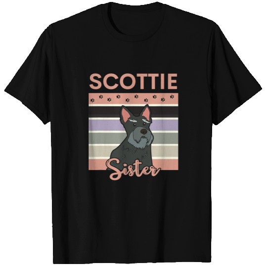Dog Scottish Terrier Sister Cute Scottie Puppy Love T-Shirts