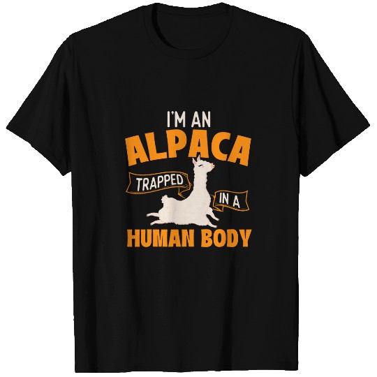 Im An Alpaca Trapped In A Human Body 2Zoo Zookeeper Farmer T-Shirts
