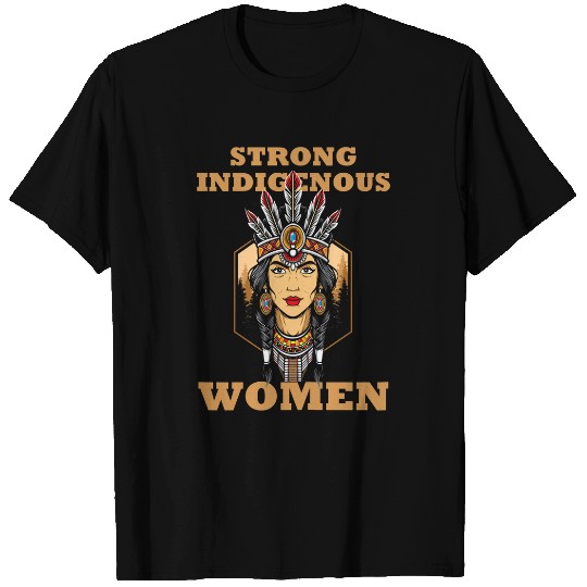 Womens Strong Indigenous Women Native American Symbol Indian T-Shirts