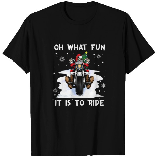 xmass Holidays Biker Santa Motorcycle Fan Merry Christmas T-Shirts