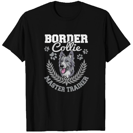 vintages Border Collie Master Trainer Dog Lovers Paw Gift T-Shirts
