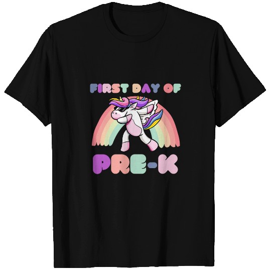 Alicorn Pegasus Dabbings First Day Of PreK Student Teachers T-Shirts