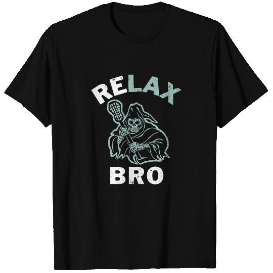 Relax Bro Lacrosse LAX Stick vintages Lacrosse Player 3 T-Shirts