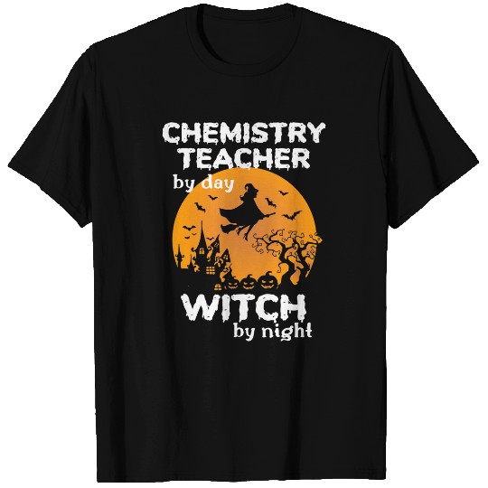 Womens Funny Women School Chemistry Teacher Halloween Costume T-Shirts