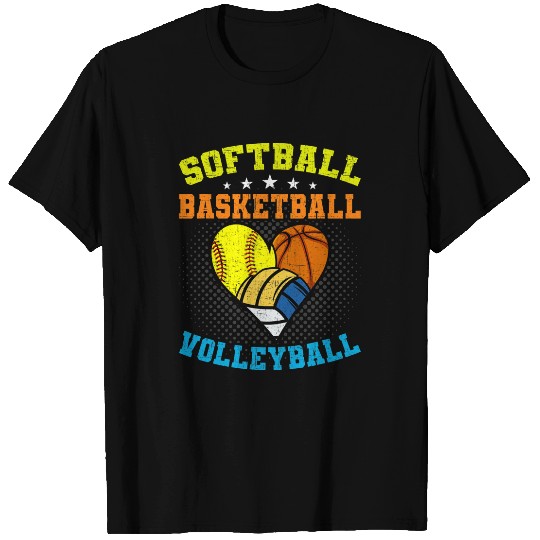 Softball Basketball Volleyball Player 2 T-Shirts