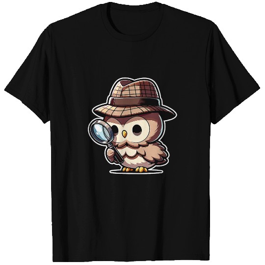 Sleuthing Night 2Detective Owl 2Animal Owlet 2Magnifier T-Shirts