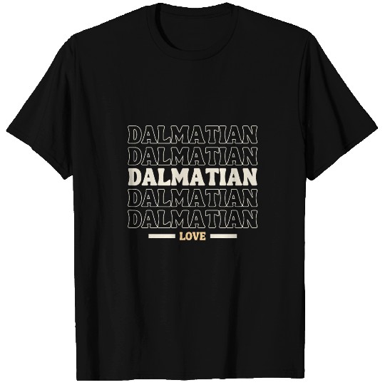 vintages Dalmatian multi line dog lovers T-Shirts