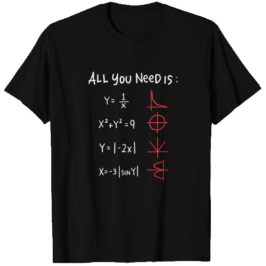 All You Need Is Love Math Nerd Student Algebra Lover T-Shirts