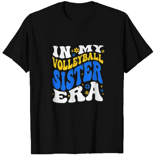 Retro In My Volleyball Sister Era Sister Boy T-Shirts
