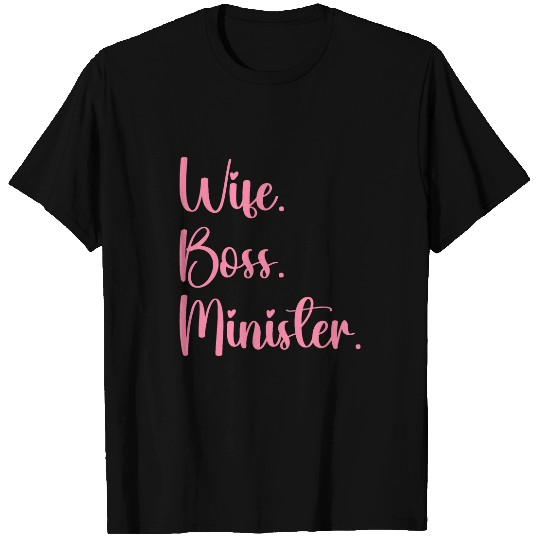 Wife Boss Minister From Husband Coworkers Appreciation T-Shirts
