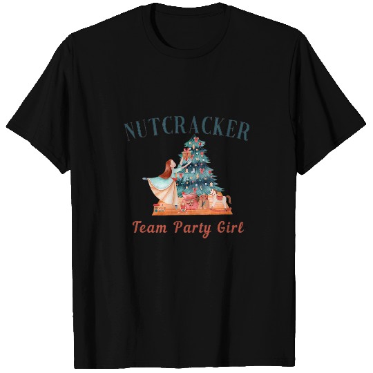 Retro Nutcracker Ballet Team Party Girl Sugar Plum Fairy T-Shirts