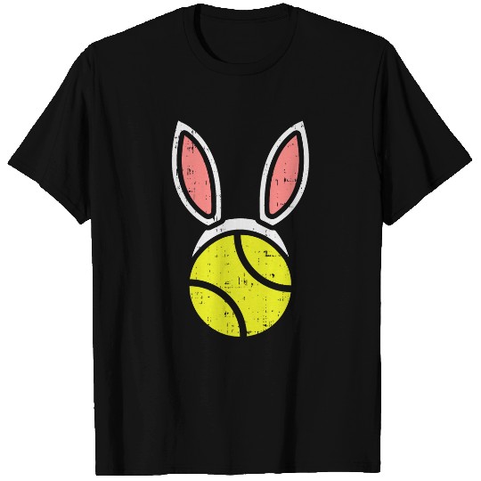 Tennis Ball Bunny Ears Funny Easter Player Coachs Gift T-Shirts