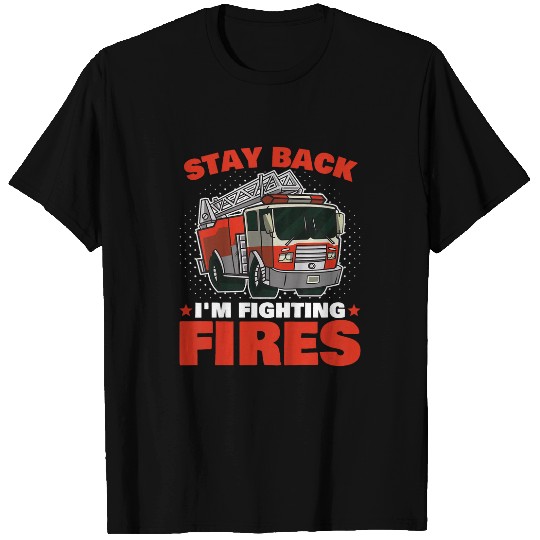 Kids Firefighter Fireman For Toddler Boys Firefighter T-Shirts