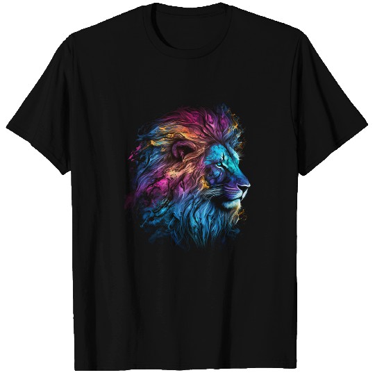 Lion Animal Print Art Animal Lover Lion T-Shirts