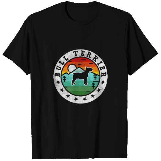 vintages Bull Terrier Retro Dog Mom Dad T-Shirts