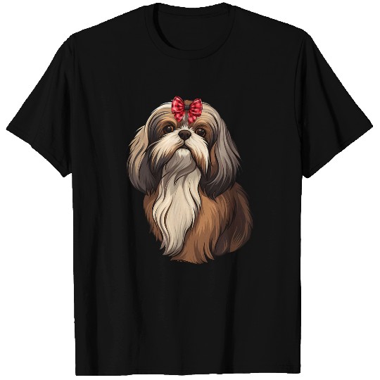 Ribbon Cute Shih Tzu T-Shirts