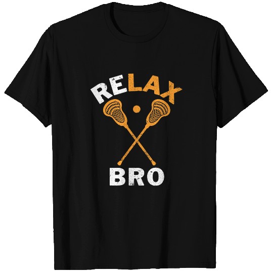 Relax Bro Lacrosse LAX Stick vintages Lacrosse Player 8 T-Shirts