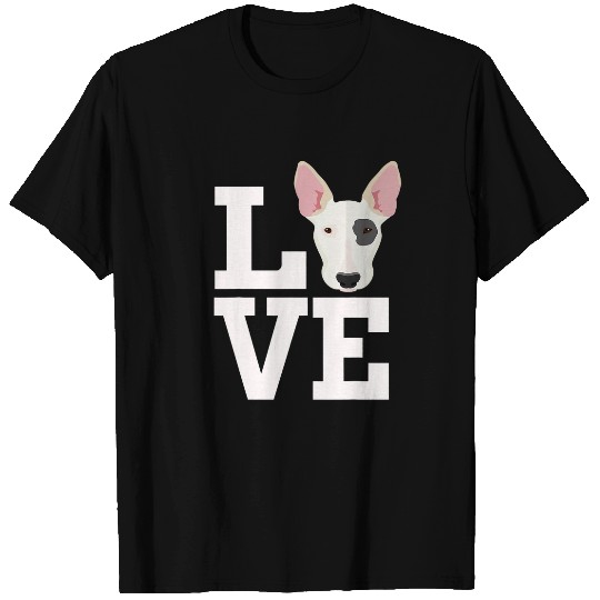 I Love My Bull Terrier Cool Bull Terrier Mom Dad T-Shirts