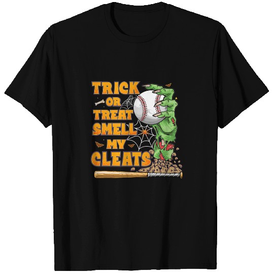 Zombie Hands Holding Baseball Funny Scary Halloween Costume T-Shirts