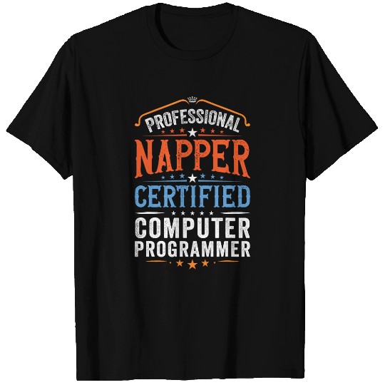 Funny Retro Proud Certified Computer Programmer T-Shirts