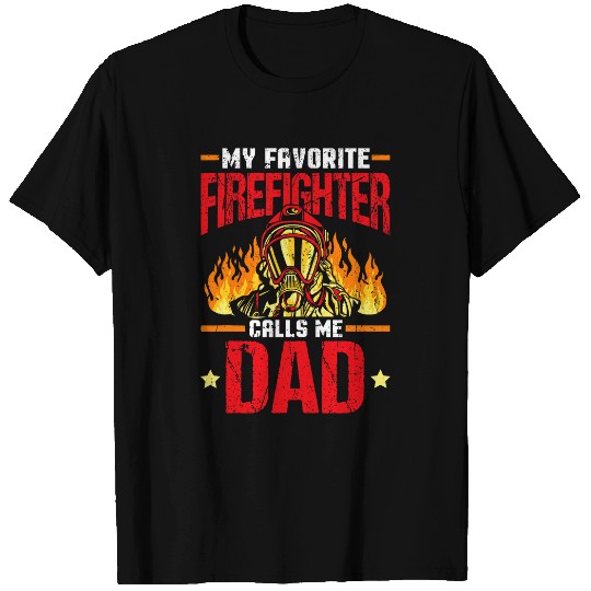 Mens Fireman Daddy Firefighter Dad Firemen Fires Fighter T-Shirts