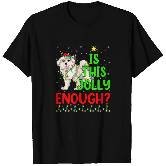 xmass Tree Is This Jolly Enough Great Pyrenees Christmas T-Shirts