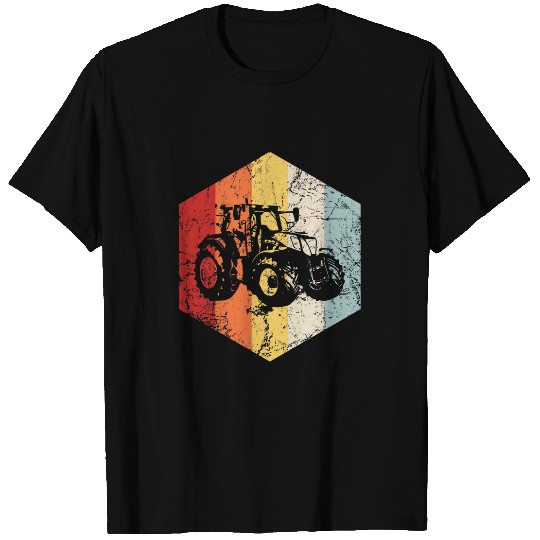Tractor Farmer Gift Farming Farm Harvest Agriculture Vintage T-Shirts