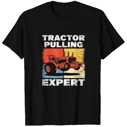 Tractor Pulling Expert Farmer Racing T-Shirts