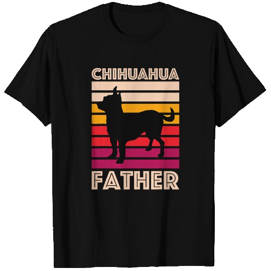 Retro Chihuahua Father vintages Dog Lover Gift Chihuahua Dad T-Shirts