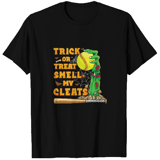 Zombie Hands Holding Softball Funny Scary Halloween Costume T-Shirts