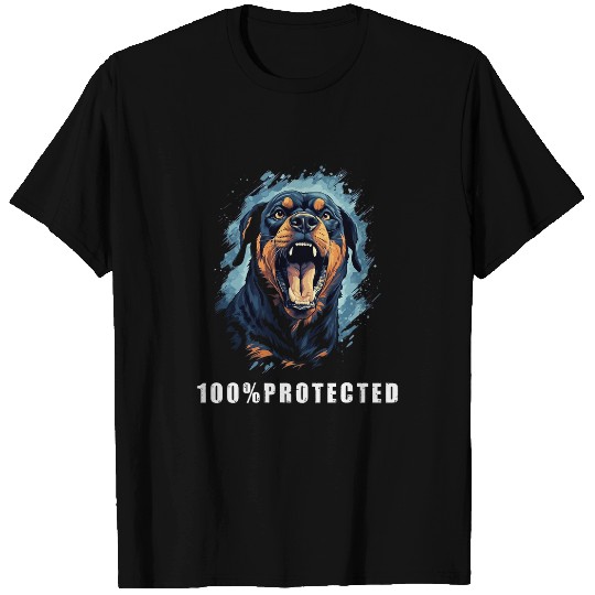 ROTTWEILER 100 Protected Rottweiler Fun Rottweiler Dad 3 T-Shirts