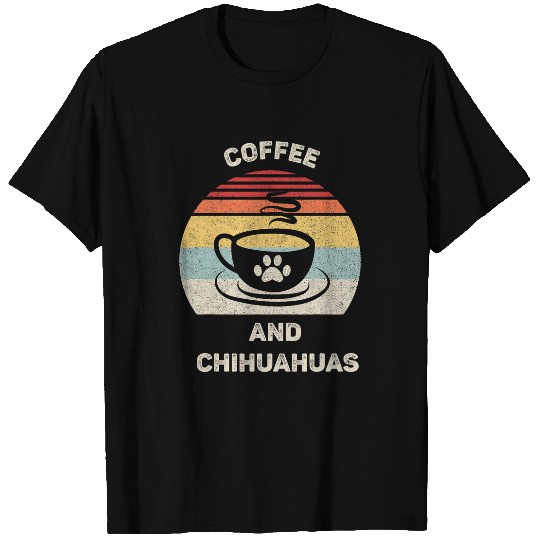 Retro Coffee And Chihuahuas   Chihuahua Lover Gift Funny T-Shirts