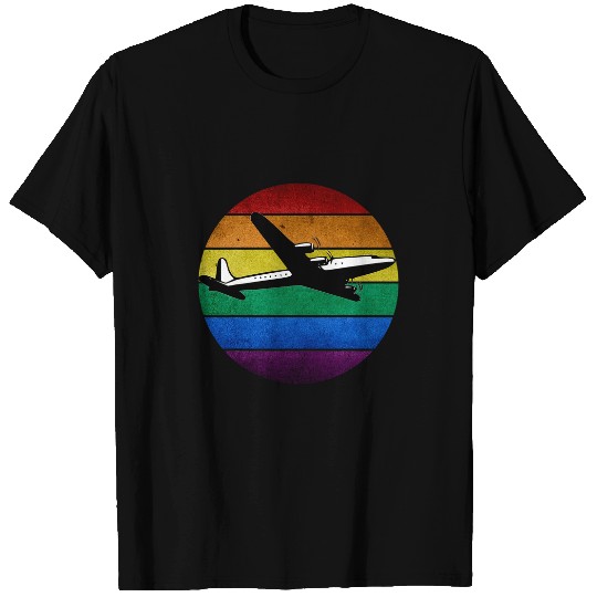 Retro Plane Flight Pilot T-Shirts