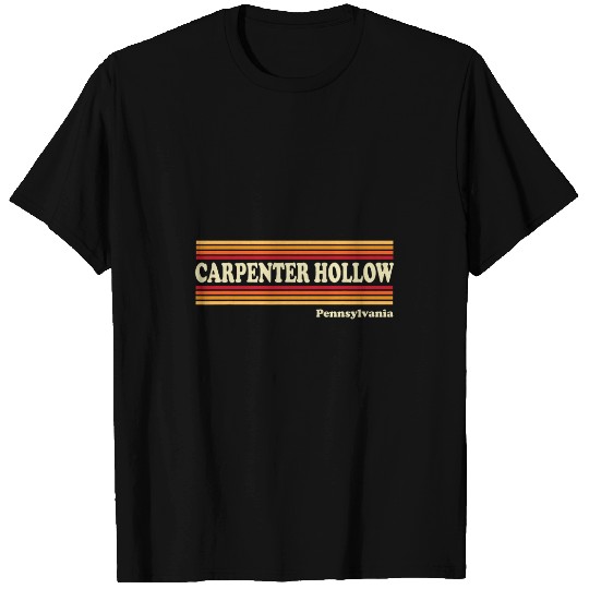 vintages 1980s Graphic Style Carpenter Hollow Pennsylvania T-Shirts