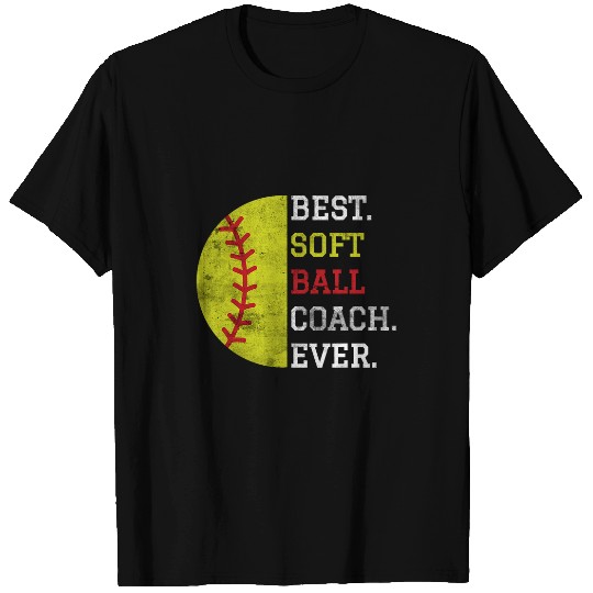 Retro bests Softball Coachs Ever Softball Coach T-Shirts