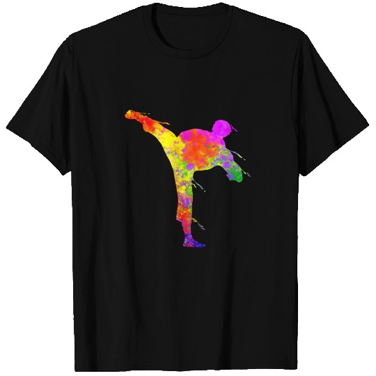 Karate Jiu Jitsu Paint Splatters Kids Jujitsu Judo Mom T-Shirts